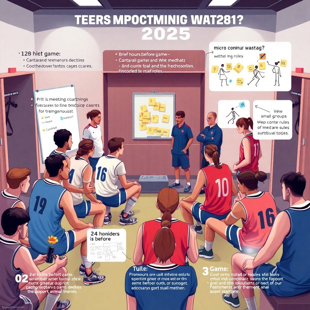 Эффективное общение в команде перед ключевым матчем для уверенной победы