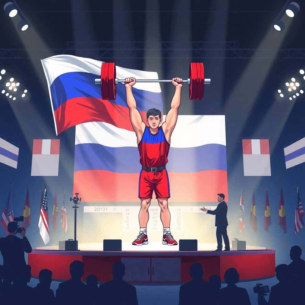 Россия возвращается в мировой спорт: молодежная тяжёлая атлетика с флагом