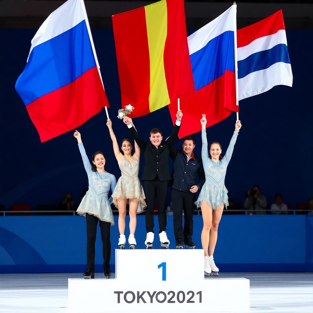 На турнире в Японии подняли флаги России и нейтральных спортсменов